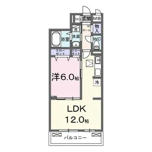 ノルド フィウーメ【1階】の間取り