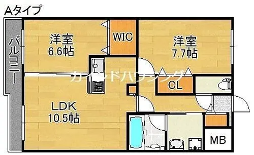 グランメゾン御崎【1階】の間取り