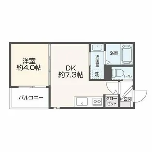 Veil Maison近大前【2階】の間取り