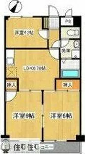 第一板倉マンション【403号室】の間取り