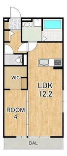 DーROOM平井A棟【1階】の間取り