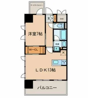 GRAND ESPOIR IZUMI【10階】の間取り