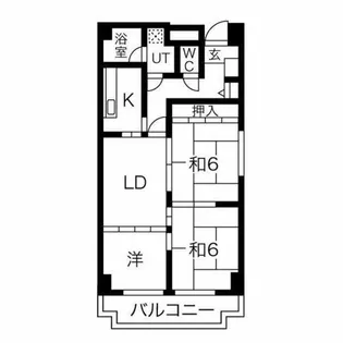 レジデンス泉【4階】の間取り