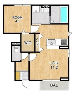 claria萩【1階】の間取り