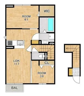 claria萩【2階】の間取り