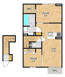 claria萩【2階】の間取り