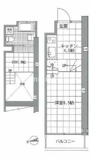 ミッドスクエア難波【6階】の間取り