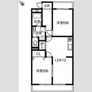 愛知県名古屋市天白区御幸山【マンション】の間取り