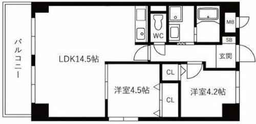 プリオール・トロワ【2階】の間取り