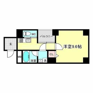 グリュックメゾン福島【403号室】の間取り
