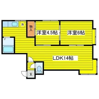 グランドールパシャ【205号室】の間取り