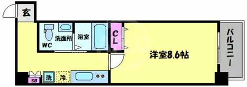 JINO新町【9階】の間取り