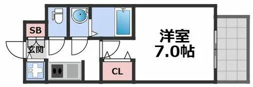 S-RESIDENCE堺浜寺broad【3階】の間取り