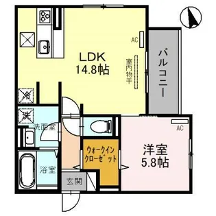 SUN BRIGHT EAST【3階】の間取り