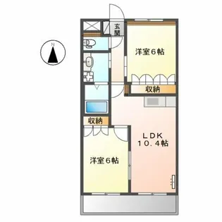 パークサイド ヴィレッジ【2階】の間取り