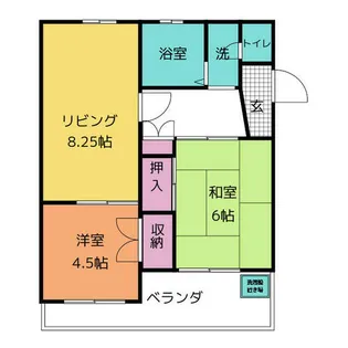 月見マンション【5階】の間取り