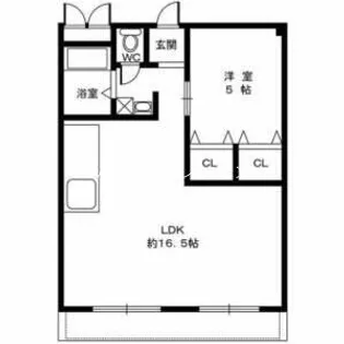 ハイツ八興【4階】の間取り