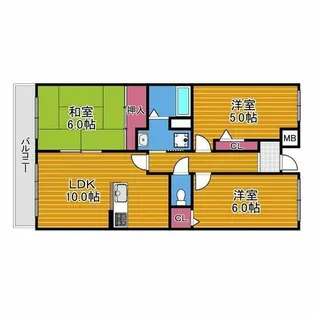 ウエストコート【1階】の間取り