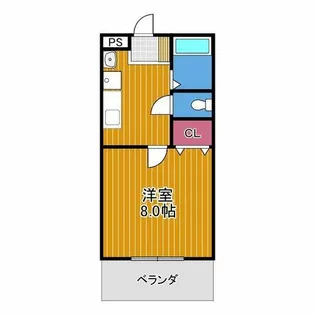 サンハイツ開【1階】の間取り