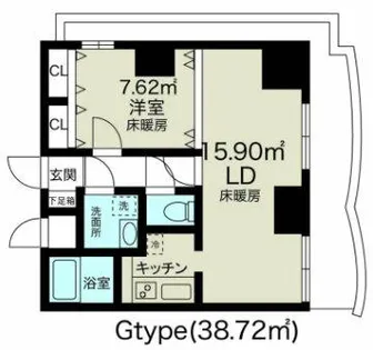 ノルデンタワー新大阪アネックスA棟【17階】の間取り