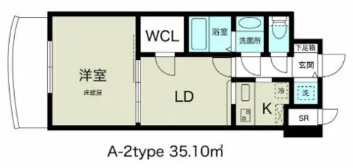 ノルデンタワー新大阪アネックスA棟【25階】の間取り