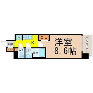 プレサンス大須観音ディオ【8階】の間取り