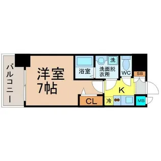 プレサンス名古屋STATIONキュオル【2階】の間取り