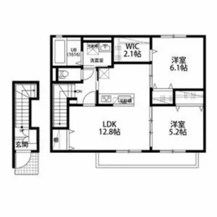 アムール京都梅小路【2階】の間取り