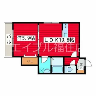 BANFF【4階】の間取り