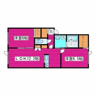 エルヴィータ花川北【202号室】の間取り