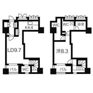 プライムメゾン大通公園【1307号室】の間取り