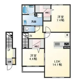 PureRyujuII【2階】の間取り