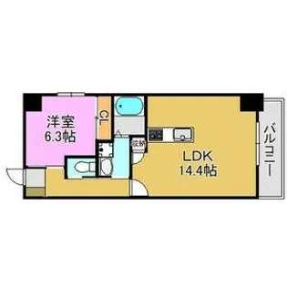レーヴメゾン出屋敷【15階】の間取り