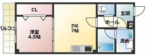 ネクステージ七松町【1階】の間取り