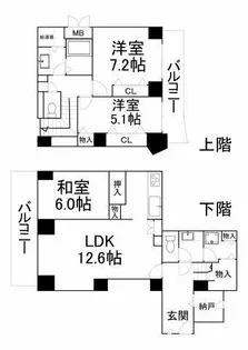 ベル・パークシティG棟【29階】の間取り