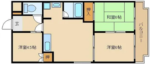 ビューハイツ・プリムラ【3階】の間取り