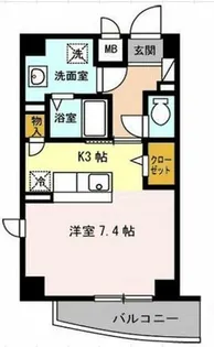 プランドール江戸堀【5階】の間取り