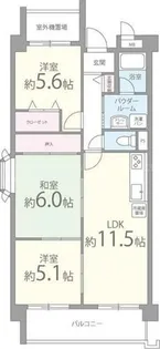 アークコート【401号室】の間取り