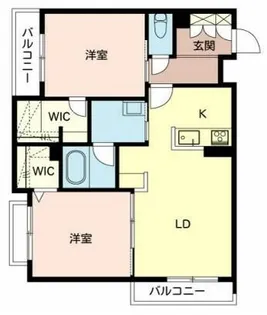 カーサ パレルモ【3階】の間取り