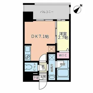 ヴィラージュ博多ステーション【9階】の間取り