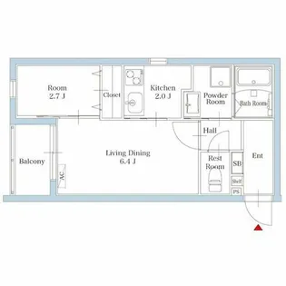 リアンレガーロ平尾ステーション【2階】の間取り