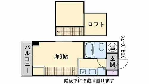 ルエメゾンロワール城南Ⅱ【8階】の間取り