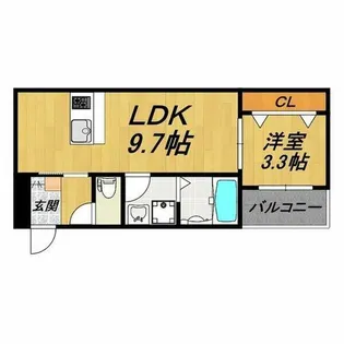 LE COCON 豊橋 Ⅱ【3階】の間取り