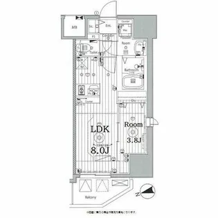 メイクス城西レジデンス【15階】の間取り