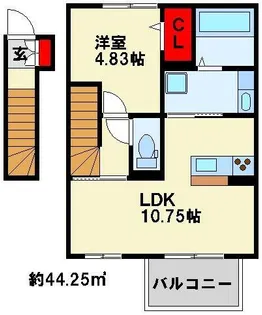 SUNPLACE.D【205号室】の間取り