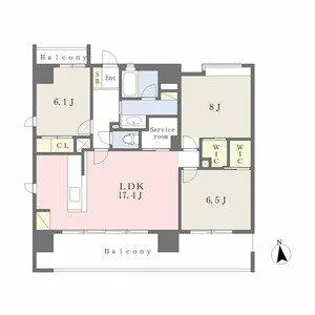 シュライン樹館【9階】の間取り