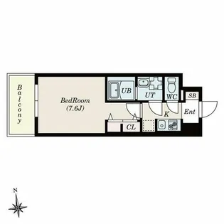 S-RESIDENCE桜本町awesome【7階】の間取り