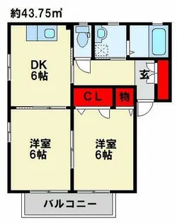 センテナリオ葛原 A棟【1階】の間取り