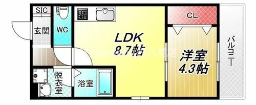 Mark Villa Oihara【1階】の間取り