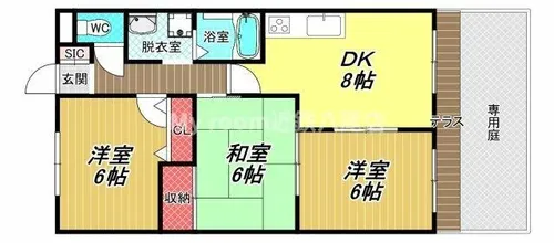 グランドゥール【3階】の間取り